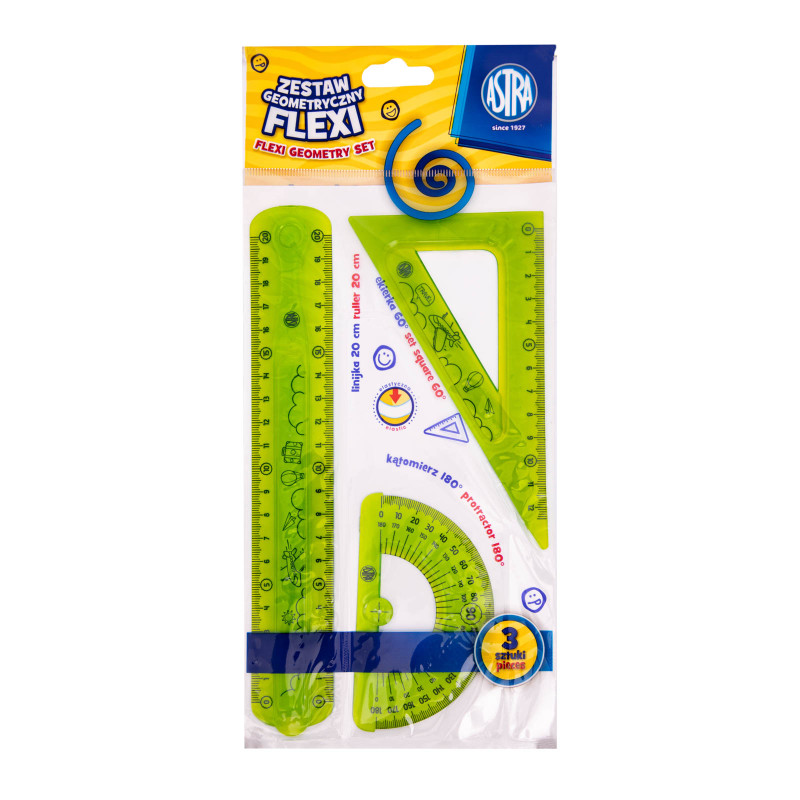 ZESTAW GEOMETRYCZNY ASTRA FLEXI 3ELEMENTY