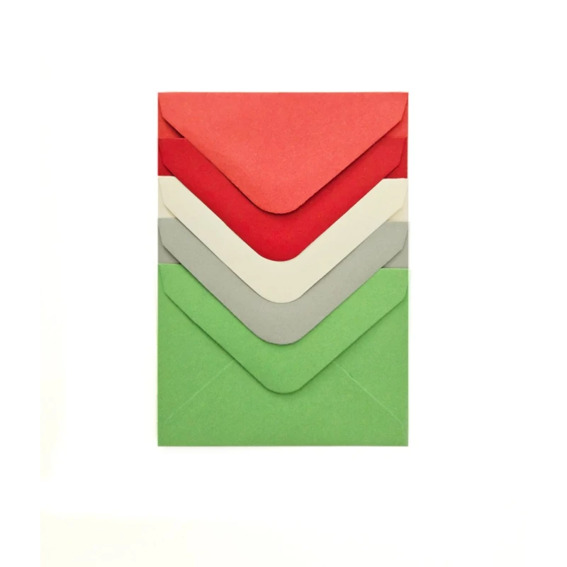 KOPERTA 70X100MM GŁADKI MIX CZERWIEŃ I ZIELEŃ K. 110G/M2 OP10 SZT.