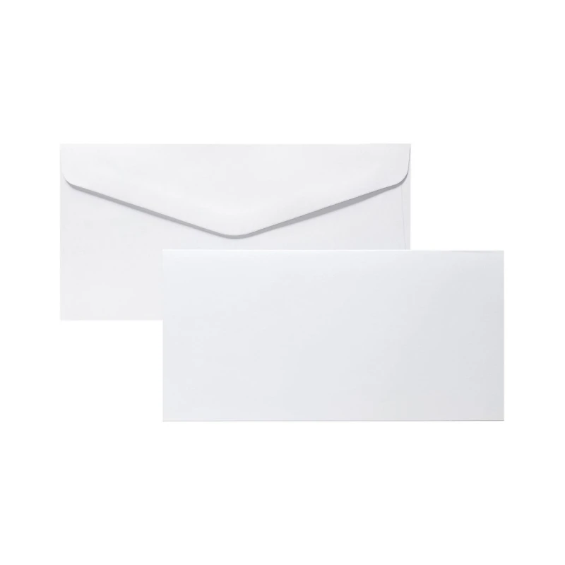 BAZA DO KARTEK, KARNET I KOPERTA DL, GŁADKI BIAŁY OP5 SZT.