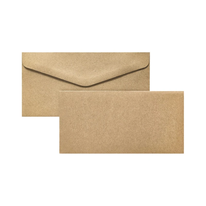 BAZA DO KARTEK, KARNET I KOPERTA DL, KRAFT CIEMNOBEŻOWY OP5 SZT.