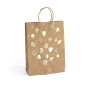 TOREBKA PAPIEROWA KRAFT ZŁOTE BALONY L 33X10X24