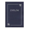 TECZKA OZDOBNA DYPLOM ZE SREBRNĄ RAMKĄ I NAPISEM, GRANATOWA OP10 SZT.