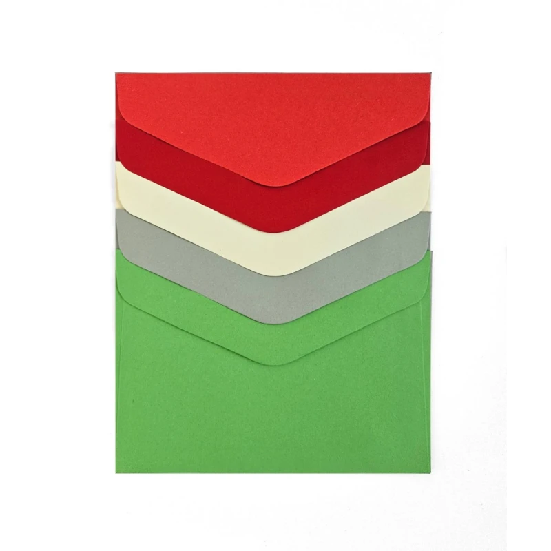 KOPERTA C6 GŁADKI MIX CZERWIEŃ I ZIELEŃ K. 110G/M2 OP10 SZT.