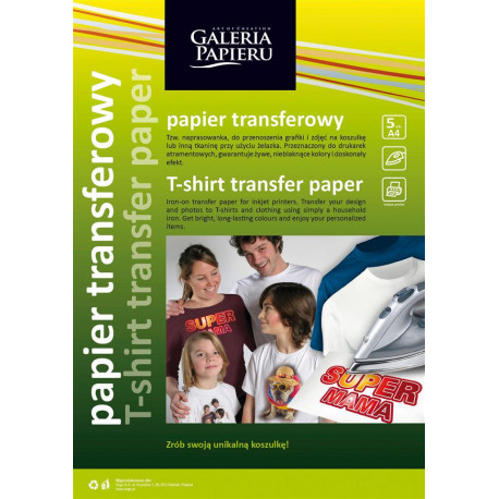 PAPIER A4 TRANSFEROWY DO TKANINCIEMNYCH