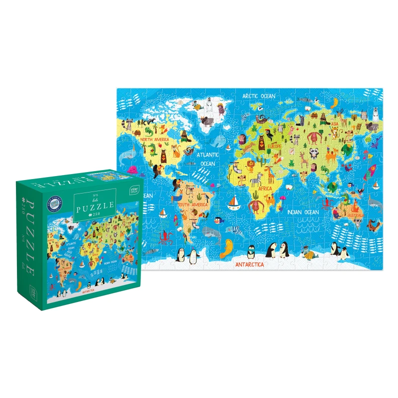 Puzzle 250 Kids 5 World Map