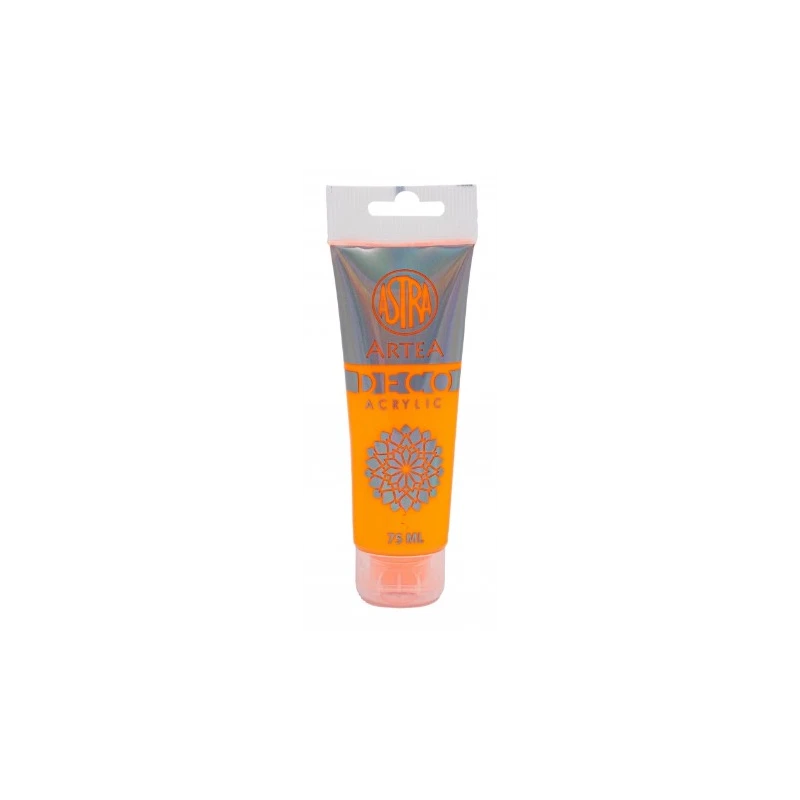 Farba akrylowa neonowa pomarańczowa Astra DECO ARTEA 75ml tuba