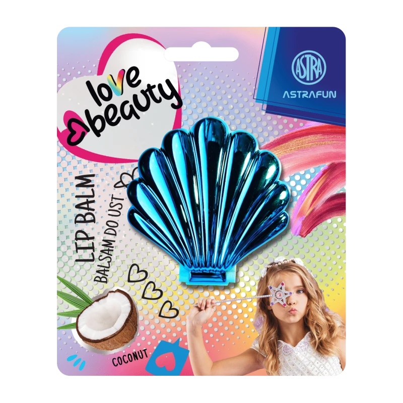 Balsam do ust ASTRAFUN SHELL XL zestaw 4 kolorów + pędzelek 