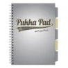 PUKKA PROJECT BOOK GREY DESIGN A4 KRATKA SZARY 100K 80G