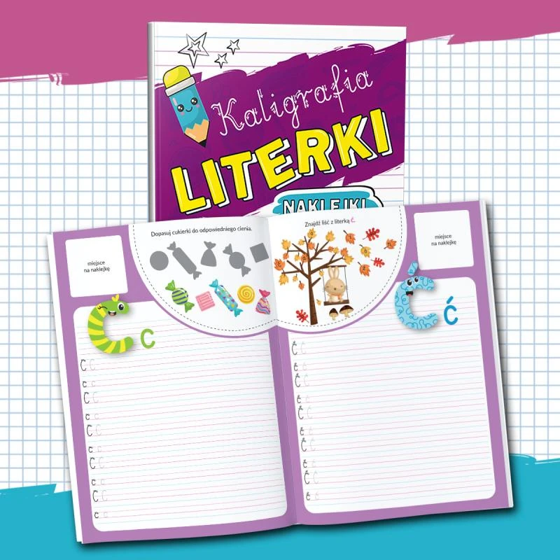 Kaligrafia literki z naklejkami Martel 