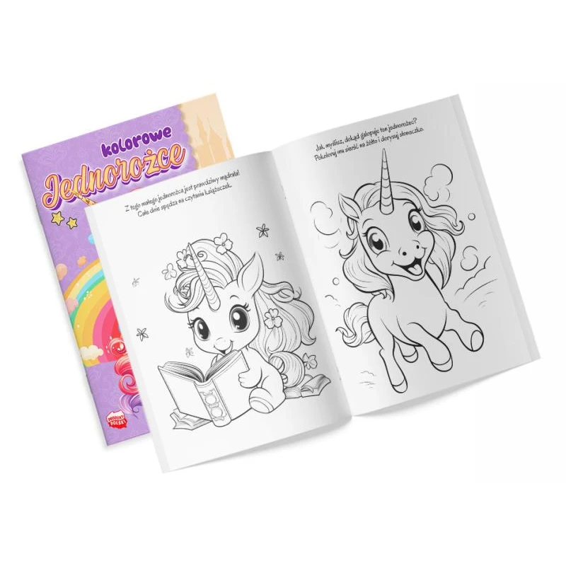 Kolorowanka kolorowe jednorożce z naklejkami Martel 