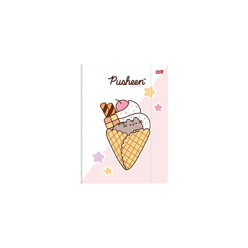 Teczka z gumką PUSHEEN A4 300G/M2  Majewski