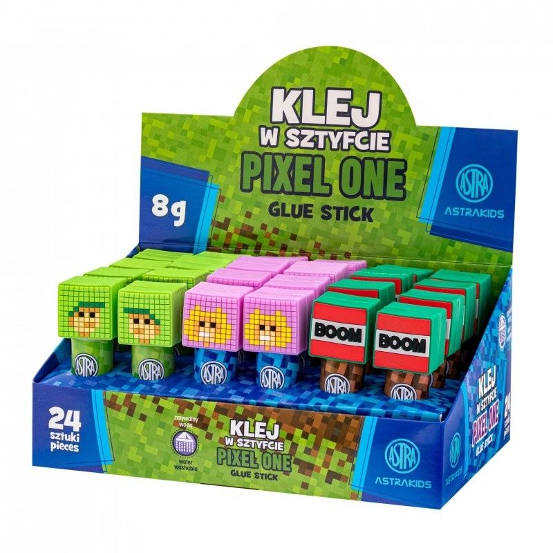 Klej w sztyfcie Pixel One Astra 8g  mix wzorów