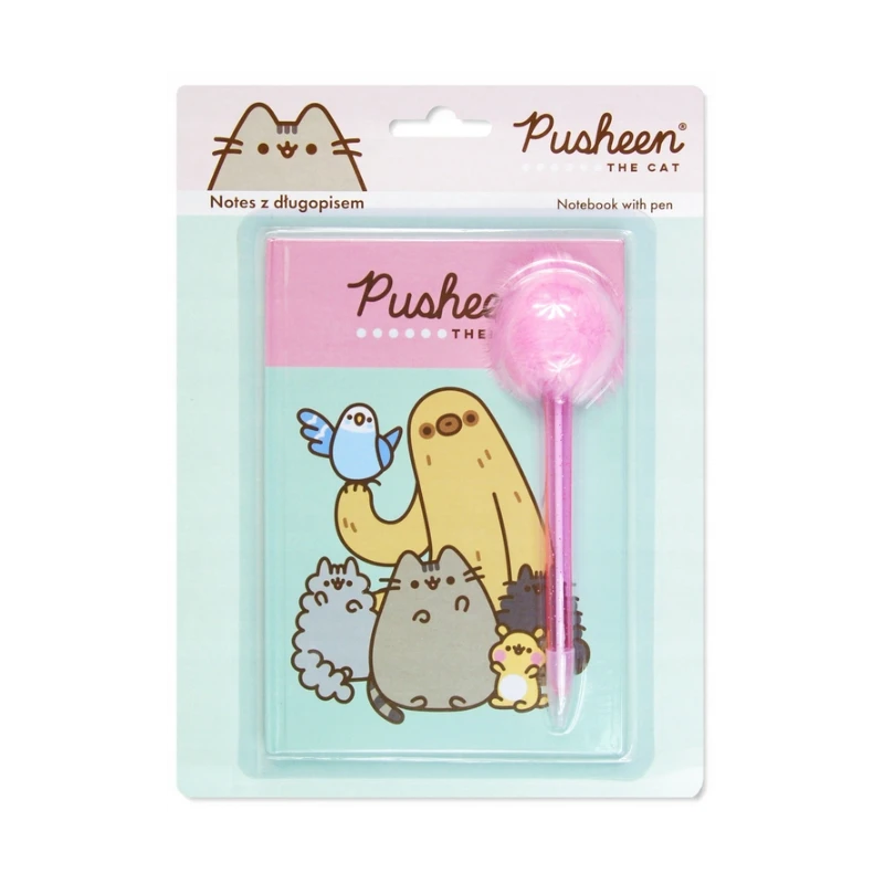 Zestaw notes z długopisem PUSHEEN THE CAT  40 k.  Majewski