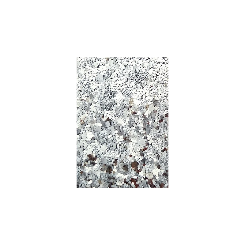 Karton cekinowy srebrny A4 op-5sztuk 210g/m2 208505 Galeria Papieru
