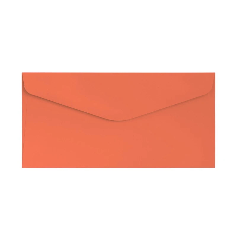 Koperta DL gładki  koralowy K., 120g/m2, op/10szt. Galeria Papieru
