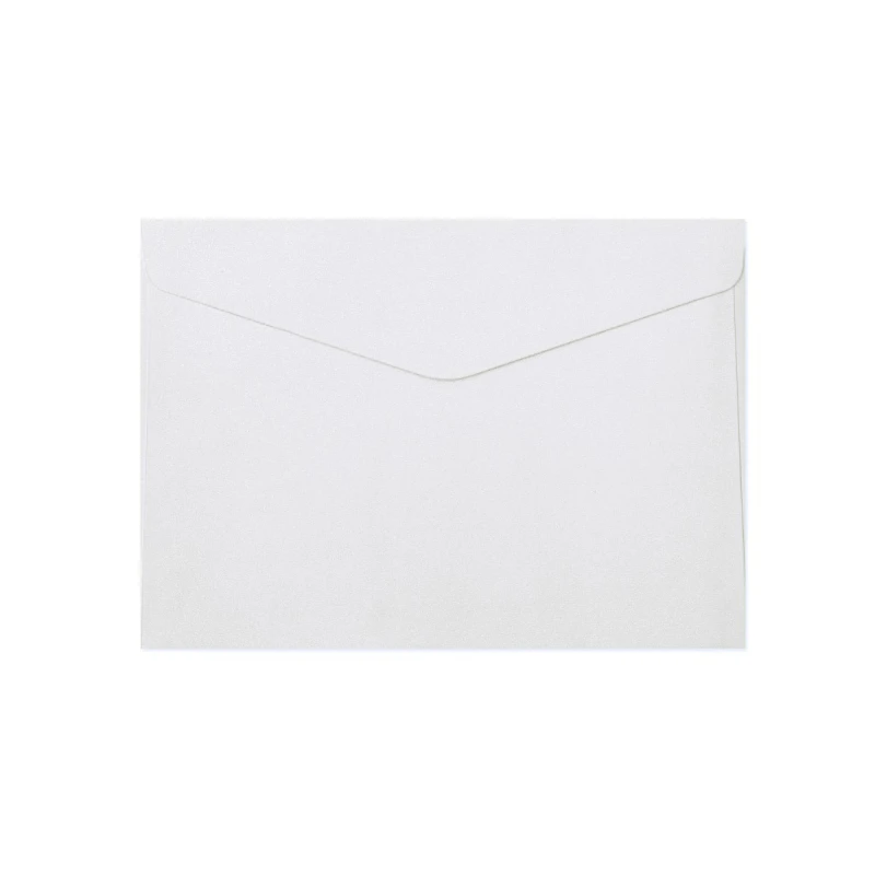 Koperta ozdobna C5 Pearl diamentowa biel 150g/m2, op/10szt Galeria Papieru