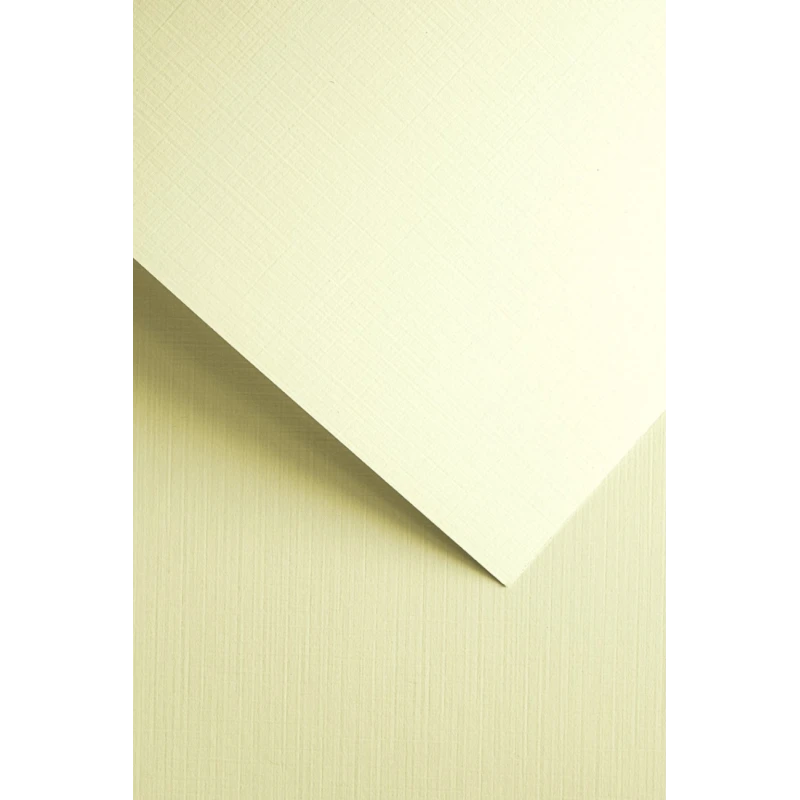 Karton ozdobny kremowy  PŁÓTNO Galeria Papieru 20szt/op  240g/m2 201222