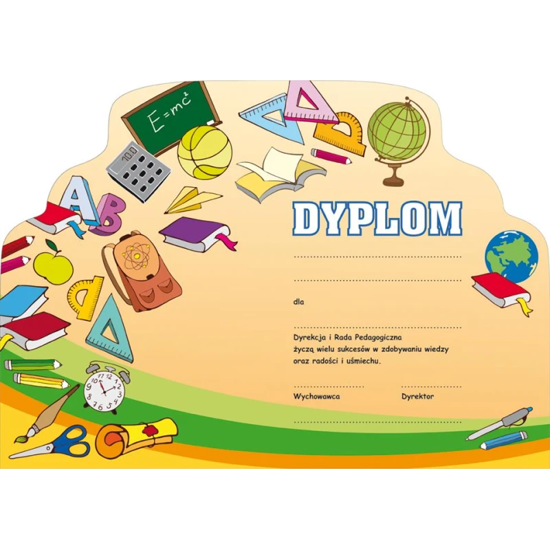 Dyplom ABC (Napisy ) 250g/m2 10sztuk Galeria Papieru