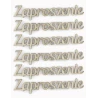 Ozdoby drewniane napisy ZAPROSZENIE 6szt/op Galeria Papieru
