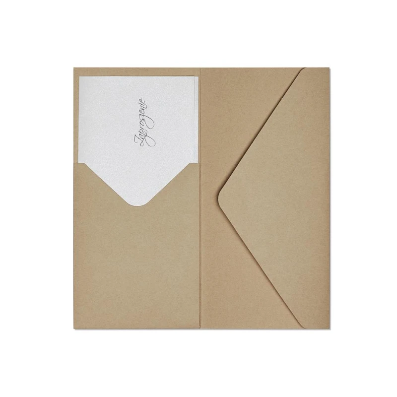 Koperta  DL NATURE CIEMNOBEŻOWY 120g/m2 10sztuk/op. Galeria Papieru