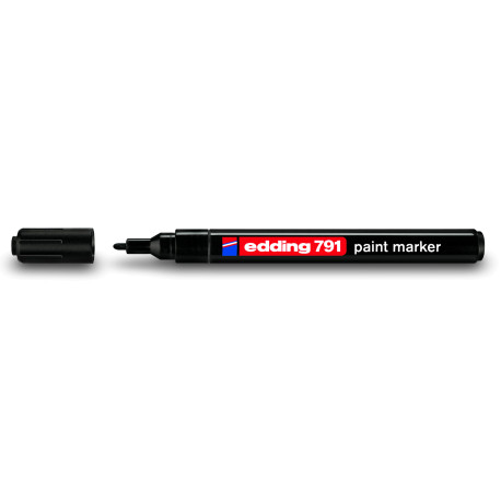 MARKER EDDING LAKIEROWY OKRĄGŁA KOŃCÓWKA 1-2MM CZARNY