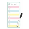 Planer magnetyczny pastelowy lista zadań na lodówkę 11x22 PMP-01-02 Biurfol