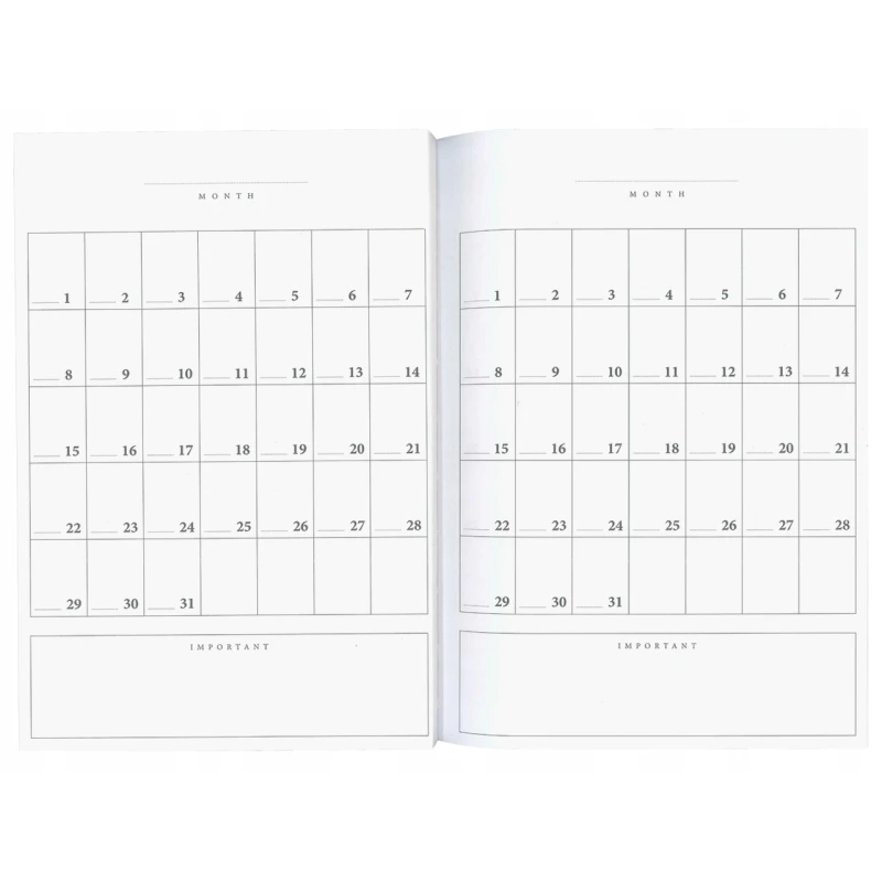 Organizer Bullet Journal A5 HEARTS Planer Notatnik 