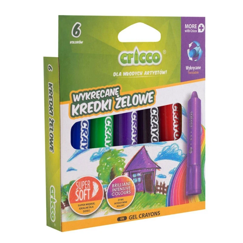 KREDKI ŻELOWE CRICCO 10 kolorów