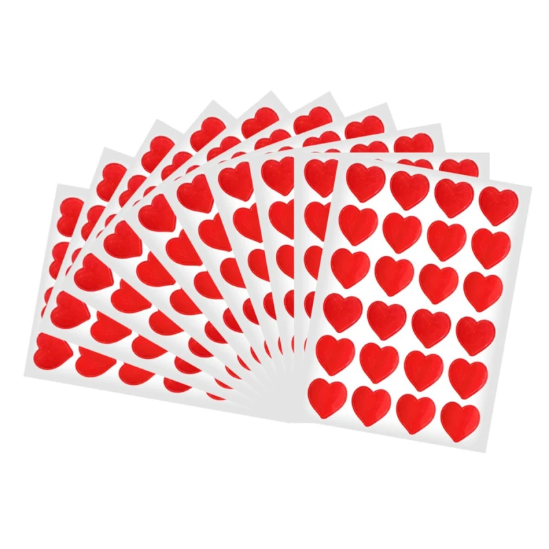 Naklejki papierowe serca Titanum  362084