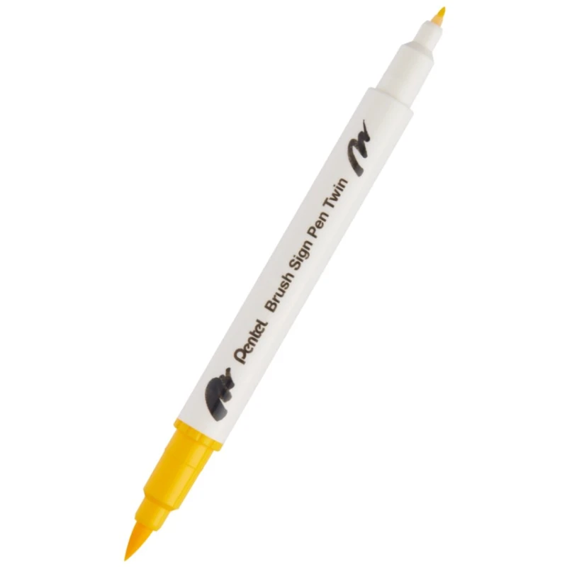 PENTEL PISAK/BRUSH DWUSTRONNA KOŃCÓWKA ŻÓŁTY SESW30C-T122