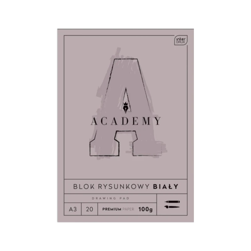 BLOK RYSUNKOWY A3/20  100G ACADEMY INTERDRUK