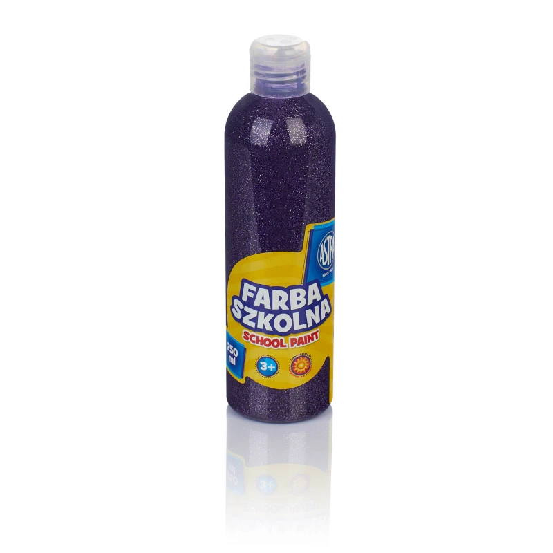 FARBA SZKOLNA  ASTRA 250ML BROKAT FIOLETOWA