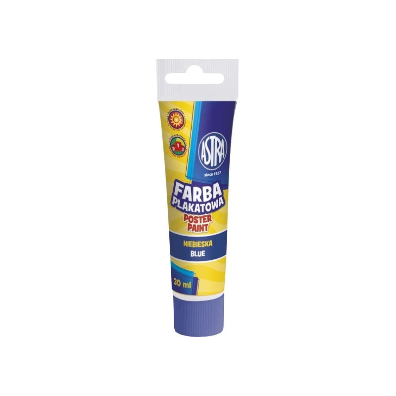 FARBY PLAKATOWE 30ML TUBY NIEBIESKA ASTRA