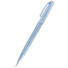 PISAK PĘDZELEK DO KALIGRAFII I LITERNICTWA PENTEL BRUSH SIGN PEN SZARONIEBIESKI SES15C-S3X