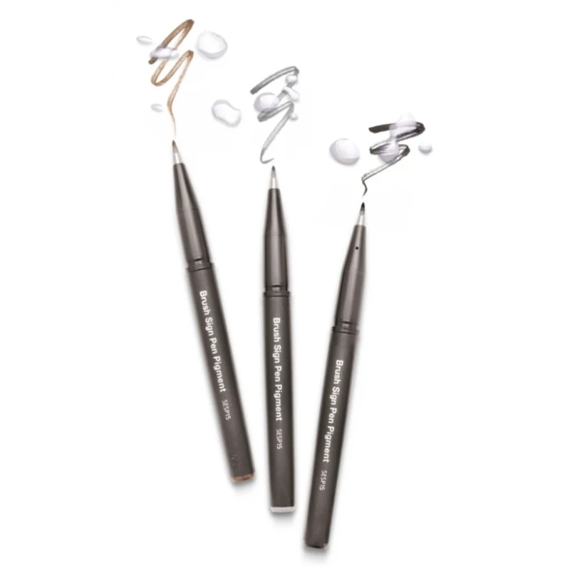 ZESTAW DO LITERNICTWA PENTEL PISAK BRUSH SIGN PEN PIGMENT KPL 3 SZT.