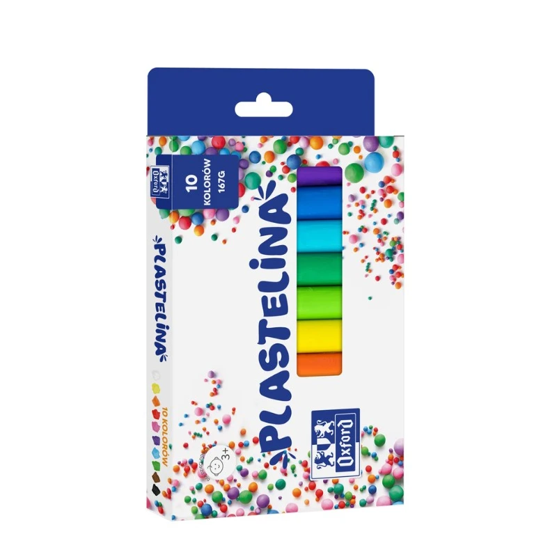PLASTELINA SZKOLNA OXFORD 10 KOLORÓW
