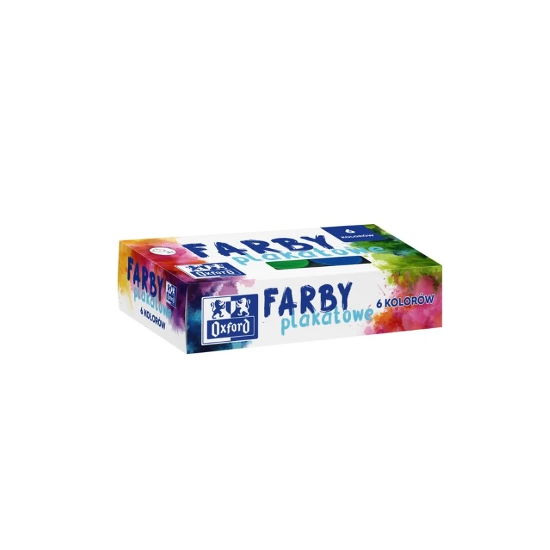 FARBY PLAKATOWE SZKOLNE OXFORD 6 KOLORÓW