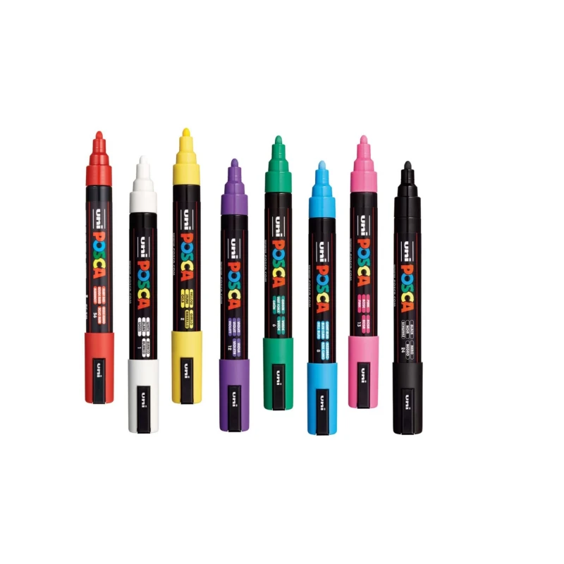 MARKER POSCA PC5M 8SZT UNI PC5M/8C - zestaw nr 4