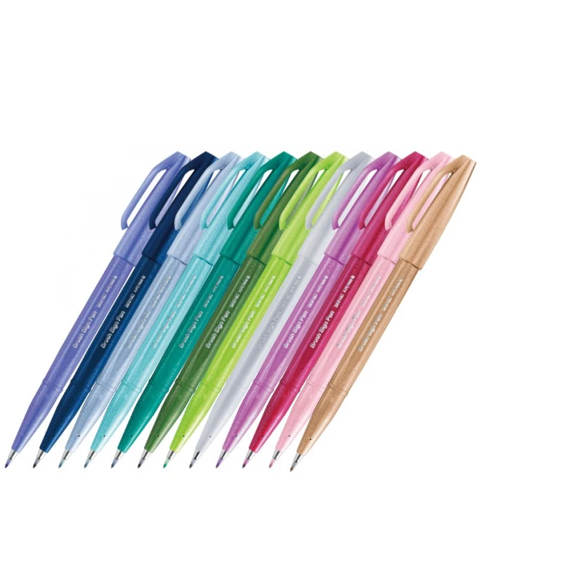 ZESTAW OWOCOWE POPISY + NIEBIESKIE POPISY+ZIELONE JAGODY PLUS GRATIS PASTELE 12 KOL PENTEL