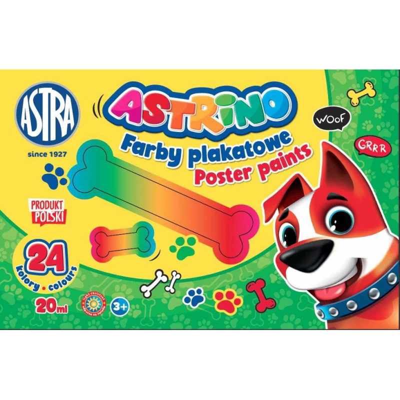 FARBY SZKOLNE PLAKATOWE ASTRINO 24KOL 20ML