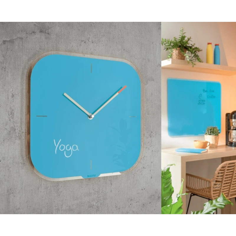 ZEGAR ŚCIENNY LEITZ COSY NIEBIESKI