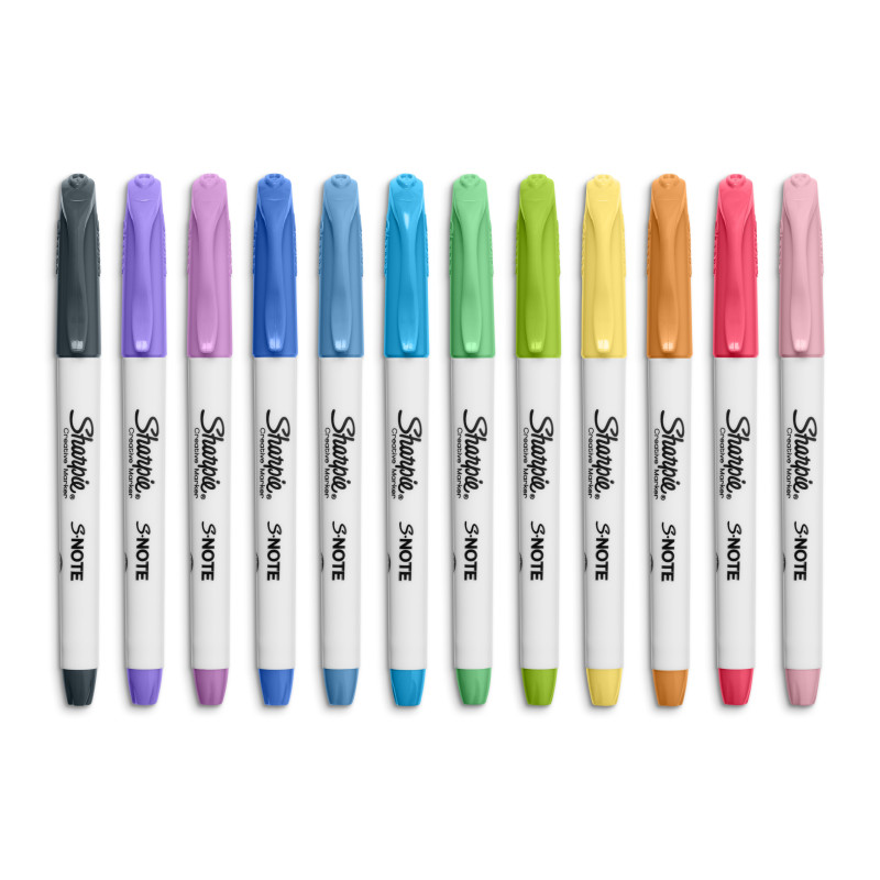 ZESTAW ZAKREŚLACZE SHARPIE S-NOTE MIX 12 SZT. + PIÓRNIK OXFORD FLORAL
