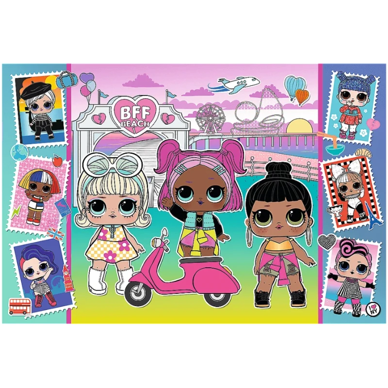 PUZZLE 100 ZDJĘCIA LALECZEK MGA LOL SUPRISE TREFL