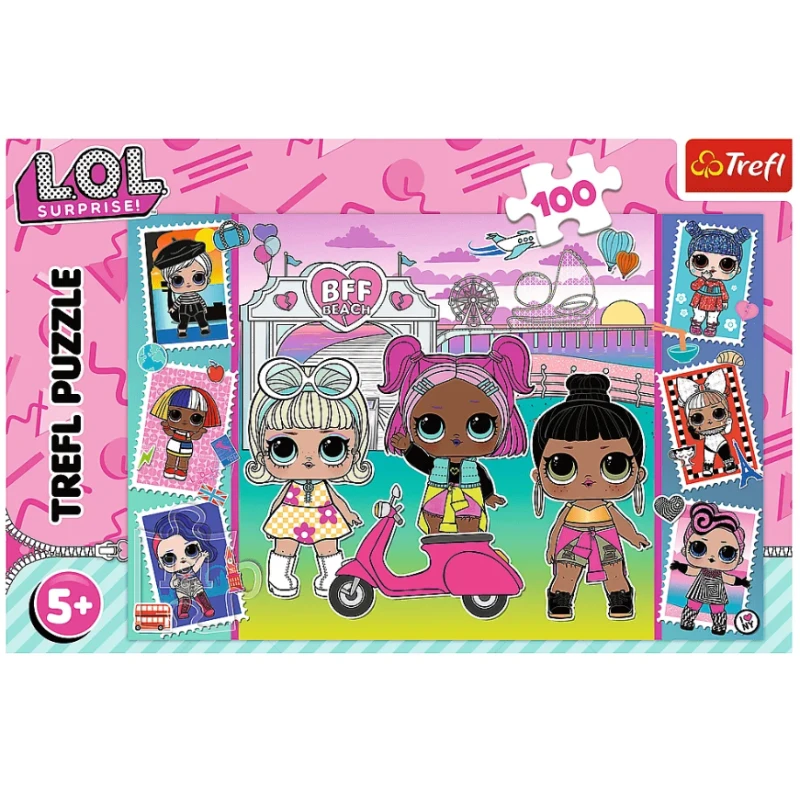 PUZZLE 100 ZDJĘCIA LALECZEK MGA LOL SUPRISE TREFL