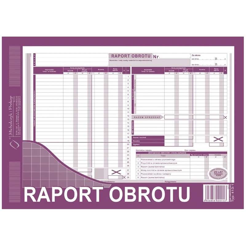 413-1 RO RAPORT OBROTU A4 WIELOKOPIA