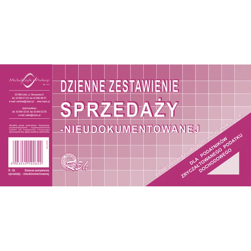 R05H DZIENNE ZESTAWIENIE SPRZEDAŻY
