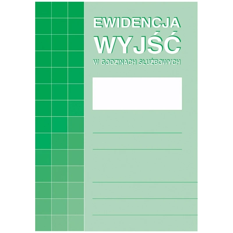 574-1 EWIDENCJA WYJŚĆ W GODZINACH SŁUŻB