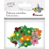 KWIATY MATERIAŁOWE TITANUM 20SZT 2x3,5CM 461325