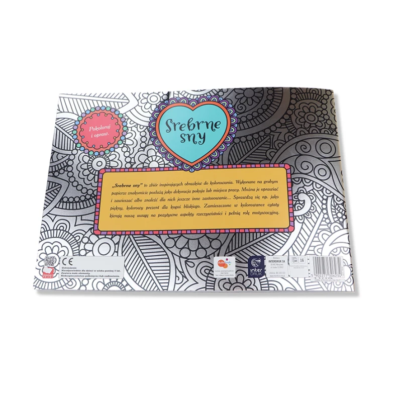 KOLOROWANKA A4 16 RELAKS SREBRNE SNY INTERDRUK