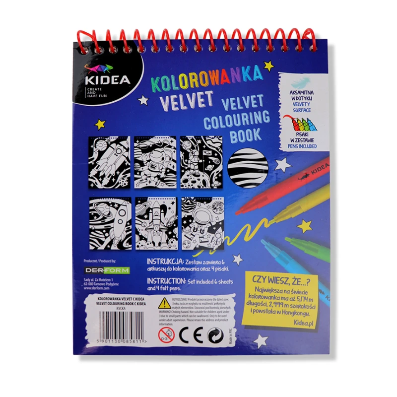 KOLOROWANKA VELVET C KIDEA KOSMOS